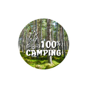 Sous-verre 100% camping motif été