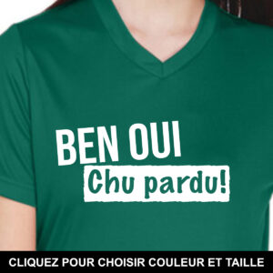 Ben oui, chu pardu!