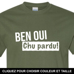 Ben oui, chu pardu!