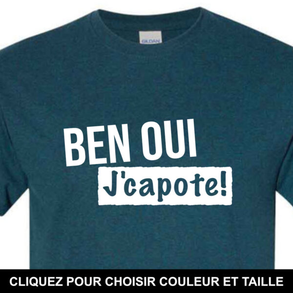 Ben oui, j'capote!