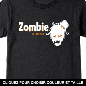 Zombie à l'année - Femme - Noir