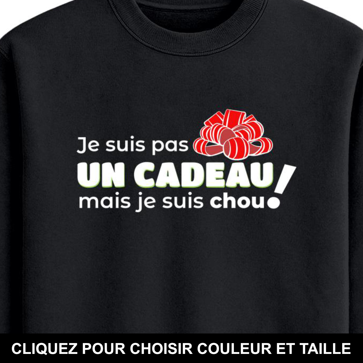 Coton ouaté - Je suis pas un cadeau mais je suis chou - Unisexe